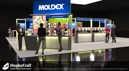 50x50 Island booth design by DisplayCraft